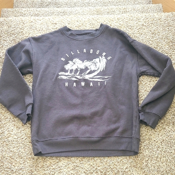 Billabong Charcoal Hawaii Graphic Sweatshirt - Picture 1 of 5